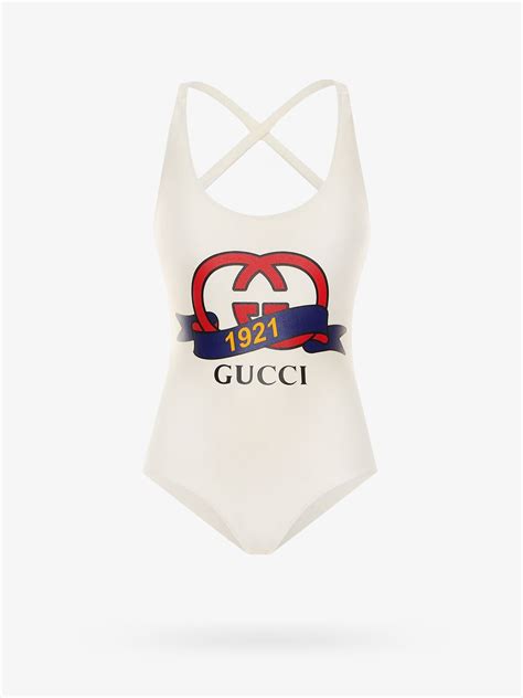 gucci swimsuit white